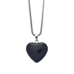 Collar Corazón de Obsidiana